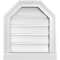 Ekena Millwork Octagonal Top Surface Mount PVC Gable Vent w/ 2"W x 2"P Brickmould Sill Frame, 16"W x 18"H GVPOT16X1803SF - alternate 1